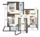 2 BHK Type A Floor Plan